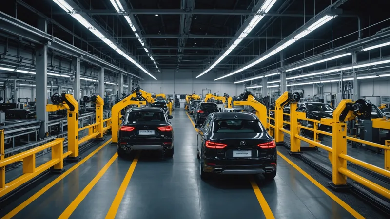 AI cameras on an automotive production line performing quality inspection